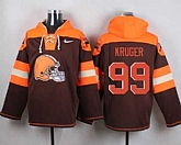 Cleveland Browns #99 Paul Kruger Brown Player Stitched Pullover NFL Hoodie,baseball caps,new era cap wholesale,wholesale hats