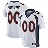 Customized Men & Women & Youth Nike Broncos White Vapor Untouchable Player Limited Jersey,baseball caps,new era cap wholesale,wholesale hats