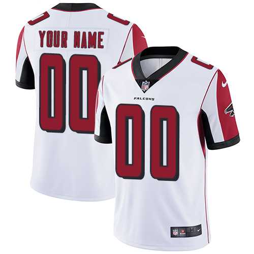 Customized Men & Women & Youth Nike Falcons White Vapor Untouchable Player Limited Jersey