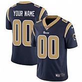 Customized Men & Women & Youth Nike Rams Navy Vapor Untouchable Player Limited Jersey,baseball caps,new era cap wholesale,wholesale hats