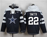 Dallas Cowboys #22 Emmitt Smith Navy Blue Player Stitched Pullover NFL Hoodie,baseball caps,new era cap wholesale,wholesale hats