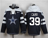 Dallas Cowboys #39 Brandon Carr Navy Blue Player Stitched Pullover NFL Hoodie,baseball caps,new era cap wholesale,wholesale hats