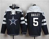 Dallas Cowboys #5 Dan Bailey Navy Blue Player Stitched Pullover NFL Hoodie,baseball caps,new era cap wholesale,wholesale hats