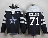 Dallas Cowboys #71 La'el Collins Navy Blue Player Stitched Pullover NFL Hoodie,baseball caps,new era cap wholesale,wholesale hats