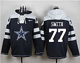 Dallas Cowboys #77 Tyron Smith Navy Blue Player Stitched Pullover NFL Hoodie,baseball caps,new era cap wholesale,wholesale hats