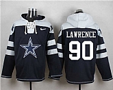 Dallas Cowboys #90 Demarcus Lawrence Navy Blue Player Stitched Pullover NFL Hoodie,baseball caps,new era cap wholesale,wholesale hats