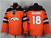Denver Broncos #18 Peyton Manning Orange Player Stitched Pullover NFL Hoodie,baseball caps,new era cap wholesale,wholesale hats
