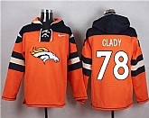 Denver Broncos #78 Ryan Clady Orange Player Stitched Pullover NFL Hoodie,baseball caps,new era cap wholesale,wholesale hats
