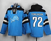 Detroit Lions #72 Laken Tomlinson Blue Player Stitched Pullover NFL Hoodie,baseball caps,new era cap wholesale,wholesale hats