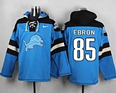 Detroit Lions #85 Eric Ebron Blue Player Stitched Pullover NFL Hoodie,baseball caps,new era cap wholesale,wholesale hats