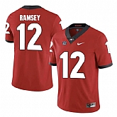 Georgia Bulldogs #12 Brice Ramsey Red College Football Jersey DingZhi,baseball caps,new era cap wholesale,wholesale hats