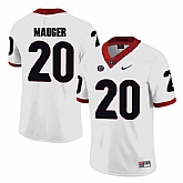 Georgia Bulldogs #20 Quincy Mauger White College Football Jersey DingZhi,baseball caps,new era cap wholesale,wholesale hats