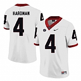 Georgia Bulldogs #4 Mecole Hardman White College Football Jersey DingZhi,baseball caps,new era cap wholesale,wholesale hats