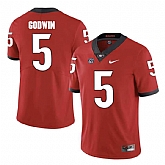 Georgia Bulldogs #5 Terry Godwin Red College Football Jersey DingZhi,baseball caps,new era cap wholesale,wholesale hats
