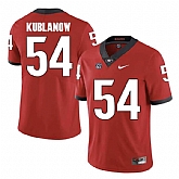 Georgia Bulldogs #54 Brandon Kublanow Red College Football Jersey DingZhi,baseball caps,new era cap wholesale,wholesale hats