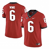Georgia Bulldogs #6 Javon Wims Red College Football Jersey DingZhi,baseball caps,new era cap wholesale,wholesale hats