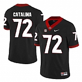 Georgia Bulldogs #72 Tyler Catalina Black College Football Jersey DingZhi,baseball caps,new era cap wholesale,wholesale hats