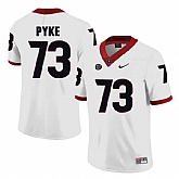 Georgia Bulldogs #73 Greg Pyke White College Football Jersey DingZhi,baseball caps,new era cap wholesale,wholesale hats