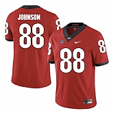 Georgia Bulldogs #88 Toby Johnson Red College Football Jersey DingZhi,baseball caps,new era cap wholesale,wholesale hats