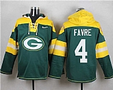 Green Bay Packers #4 Brett Favre Green Player Stitched Pullover NFL Hoodie,baseball caps,new era cap wholesale,wholesale hats