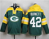 Green Bay Packers #42 Morgan Burnett Green Player Stitched Pullover NFL Hoodie,baseball caps,new era cap wholesale,wholesale hats