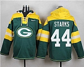 Green Bay Packers #44 James Starks Green Player Stitched Pullover NFL Hoodie,baseball caps,new era cap wholesale,wholesale hats