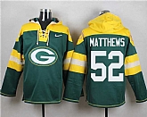 Green Bay Packers #52 Clay Matthews Green Player Stitched Pullover NFL Hoodie,baseball caps,new era cap wholesale,wholesale hats