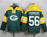 Green Bay Packers #56 Julius Peppers Green Player Stitched Pullover NFL Hoodie,baseball caps,new era cap wholesale,wholesale hats