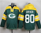 Green Bay Packers #80 Donald Driver Green Player Stitched Pullover NFL Hoodie,baseball caps,new era cap wholesale,wholesale hats