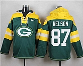 Green Bay Packers #87 Jordy Nelson Green Player Stitched Pullover NFL Hoodie,baseball caps,new era cap wholesale,wholesale hats