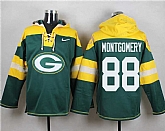 Green Bay Packers #88 Ty Montgomery Green Player Stitched Pullover NFL Hoodie,baseball caps,new era cap wholesale,wholesale hats