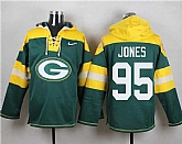 Green Bay Packers #95 Datone Jones Green Player Stitched Pullover NFL Hoodie,baseball caps,new era cap wholesale,wholesale hats