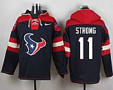 Houston Texans #11 Jaelen Strong Navy Blue Player Stitched Pullover NFL Hoodie,baseball caps,new era cap wholesale,wholesale hats