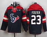 Houston Texans #23 Arian Foster Navy Blue Player Stitched Pullover NFL Hoodie,baseball caps,new era cap wholesale,wholesale hats