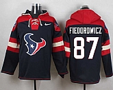Houston Texans #87 C.J. Fiedorowicz Navy Blue Player Stitched Pullover NFL Hoodie,baseball caps,new era cap wholesale,wholesale hats