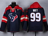 Houston Texans #99 J.J Watt Navy Blue Player Stitched Pullover NFL Hoodie,baseball caps,new era cap wholesale,wholesale hats