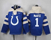 Indianapolis Colts #1 Pat McAfee Royal Blue Player Stitched Pullover NFL Hoodie,baseball caps,new era cap wholesale,wholesale hats
