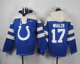 Indianapolis Colts #17 Griff Whalen Royal Blue Player Stitched Pullover NFL Hoodie,baseball caps,new era cap wholesale,wholesale hats