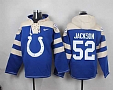 Indianapolis Colts #52 D'Qwell Jackson Royal Blue Player Stitched Pullover NFL Hoodie,baseball caps,new era cap wholesale,wholesale hats