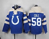 Indianapolis Colts #58 Trent Cole Royal Blue Player Stitched Pullover NFL Hoodie,baseball caps,new era cap wholesale,wholesale hats