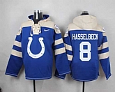 Indianapolis Colts #8 Matt Hasselbeck Royal Blue Player Stitched Pullover NFL Hoodie,baseball caps,new era cap wholesale,wholesale hats