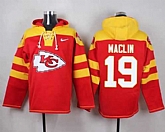 Kansas City Chiefs #19 Jeremy Maclin Red Player Stitched Pullover NFL Hoodie,baseball caps,new era cap wholesale,wholesale hats