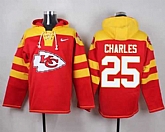 Kansas City Chiefs #25 Jamaal Charles Red Player Stitched Pullover NFL Hoodie,baseball caps,new era cap wholesale,wholesale hats