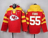 Kansas City Chiefs #55 Dee Ford Red Player Stitched Pullover NFL Hoodie,baseball caps,new era cap wholesale,wholesale hats