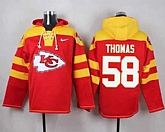 Kansas City Chiefs #58 Derrick Thomas Red Player Stitched Pullover NFL Hoodie,baseball caps,new era cap wholesale,wholesale hats