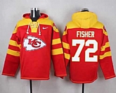 Kansas City Chiefs #72 Eric Fisher Red Player Stitched Pullover NFL Hoodie,baseball caps,new era cap wholesale,wholesale hats