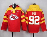 Kansas City Chiefs #92 Dontari Poe Red Player Stitched Pullover NFL Hoodie,baseball caps,new era cap wholesale,wholesale hats