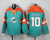 Miami Dolphins #10 Kenny Stills Aqua Green Player Stitched Pullover NFL Hoodie,baseball caps,new era cap wholesale,wholesale hats