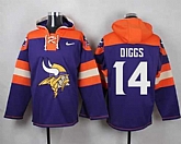 Minnesota Vikings #14 Stefon Diggs Purple Player Stitched Pullover NFL Hoodie,baseball caps,new era cap wholesale,wholesale hats