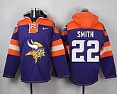Minnesota Vikings #22 Harrison Smith Purple Player Stitched Pullover NFL Hoodie,baseball caps,new era cap wholesale,wholesale hats